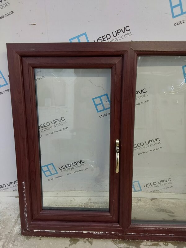 Used Rosewood Upvc Window 1755mm x 1050mm LW0008 - Image 9