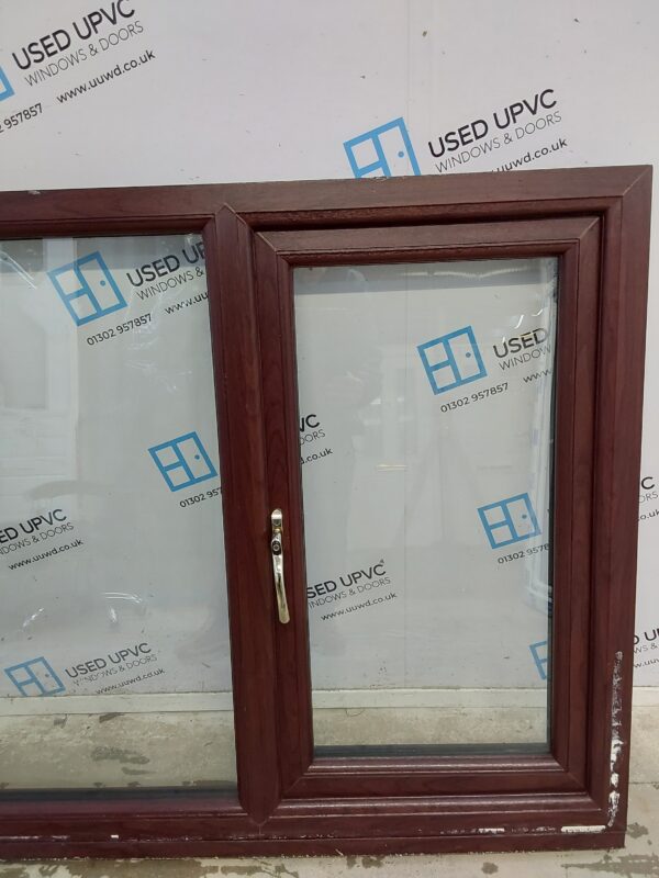 Used Rosewood Upvc Window 1755mm x 1050mm LW0008 - Image 8