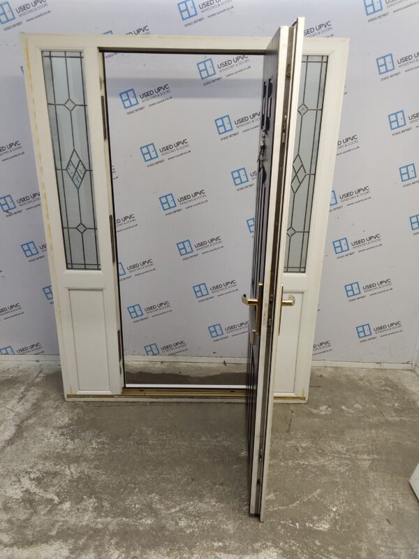 Used Black Composite Front Door And Side Panels 1525mm x 2055mm (reduce to 1495mm) DS027 - Image 3