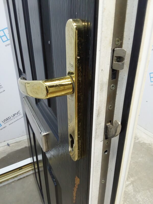 Used Black Composite Front Door And Side Panels 1525mm x 2055mm (reduce to 1495mm) DS027 - Image 7