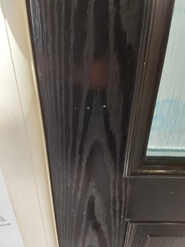 Used Black Composite Front Door And Toplight 1000mm x 2535mm 0722 - Image 10
