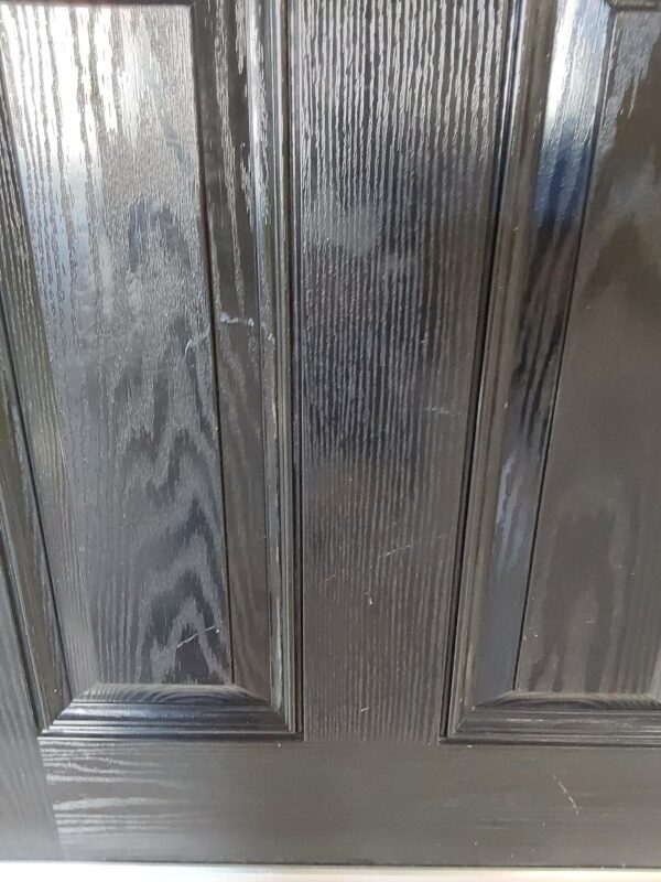 Used Black Composite Front Door And Toplight 1000mm x 2535mm 0722 - Image 11