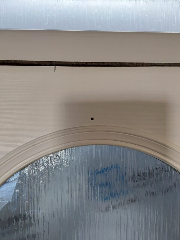 Used Black Composite Front Door And Toplight 1000mm x 2535mm 0722 - Image 8