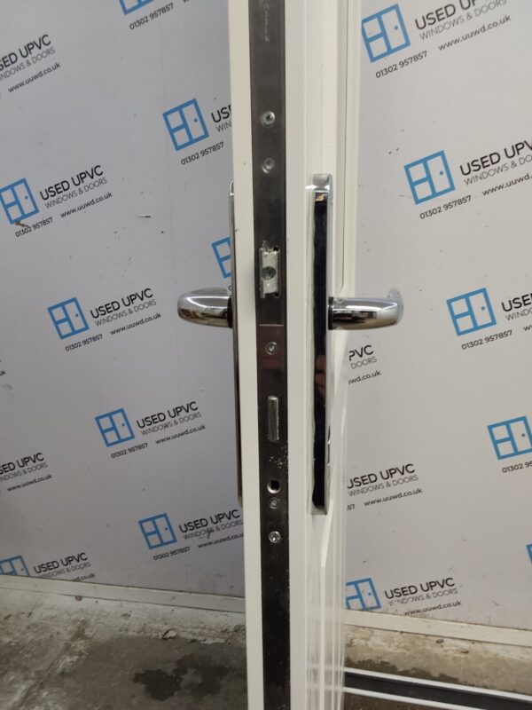 Brand New White Composite Back Door Outwards Opening 900mm x 2060mm (Reduce To 885mm) ND51 - Image 4