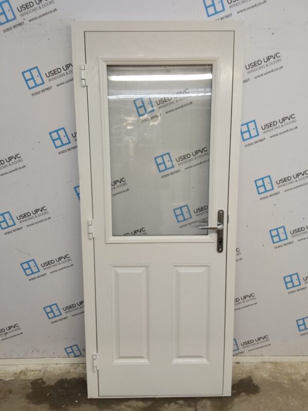 Brand New White Composite Back Door 850mm x 2070mm (Reduce To 835mm) C1ND38 - Image 2