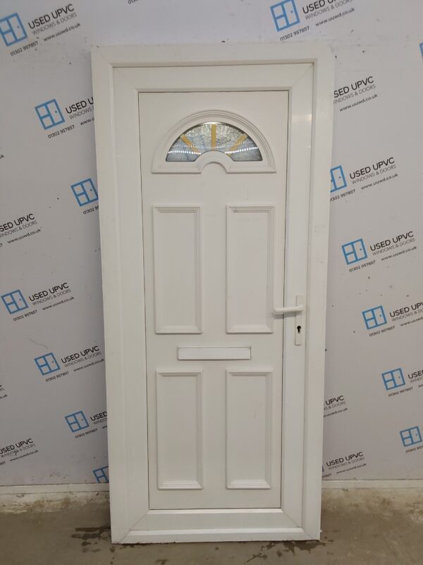 Used White Upvc Front Door 915mm x 2055mm C12D16