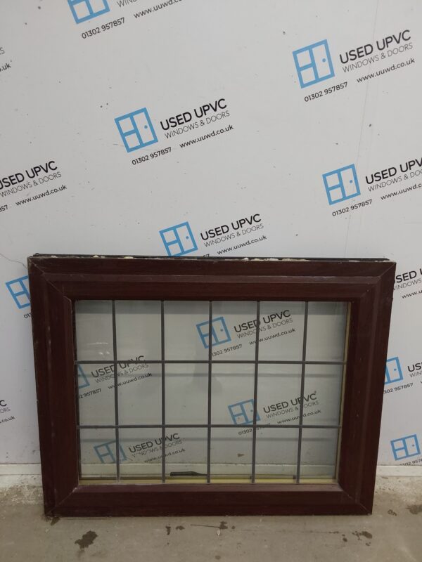 Used Rosewood Upvc Window 1060mm x 845mm C2A004