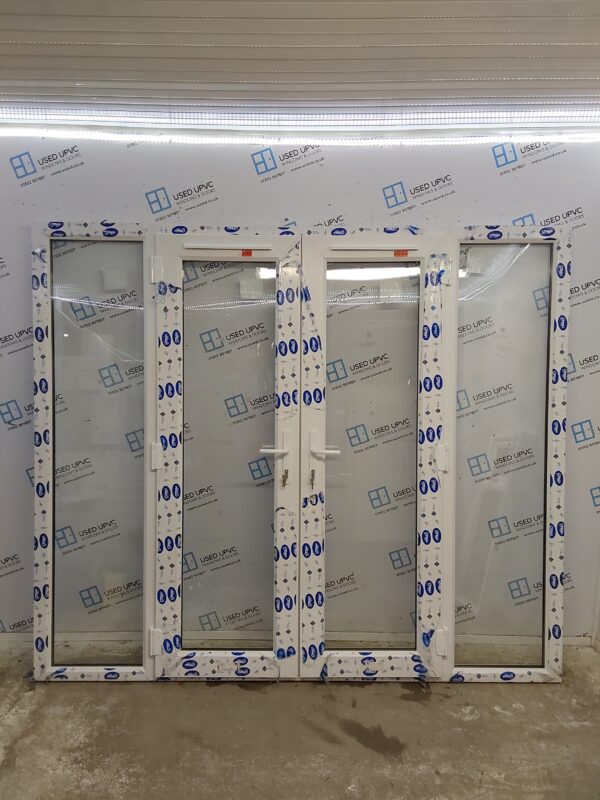 Brand New White Upvc French Doors And Side Panels 2350mm x 2020mm EA5