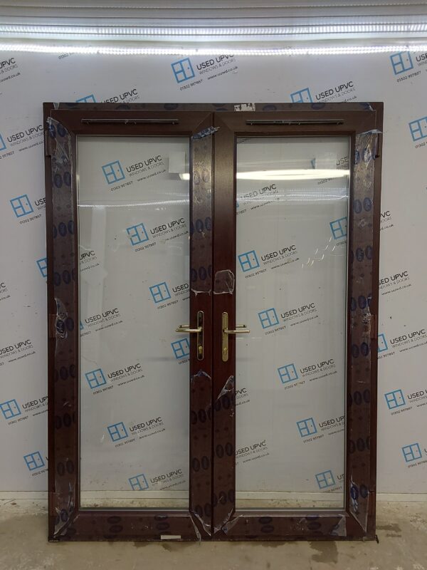 Brand New Rosewood Upvc French Doors 1620mm x 2130mm EA6