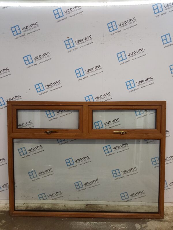 Used Oak Upvc Window 1795mm x 1355mm LW0051 - Image 2