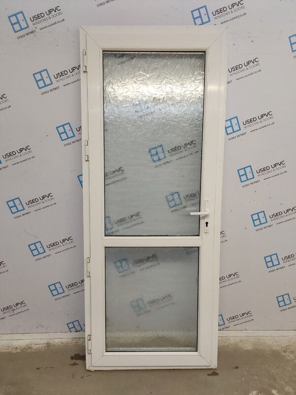 Used White Upvc Back Door 845mm x 2100mm 0569 - Image 2