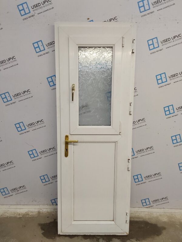Used White Upvc Stable Door 710mm x 2020mm 0770 - Image 2