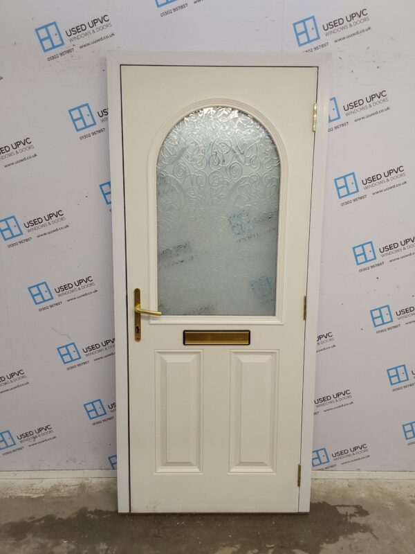 Used White Composite Front Door 905mm x 2060mm C7D009 - Image 2