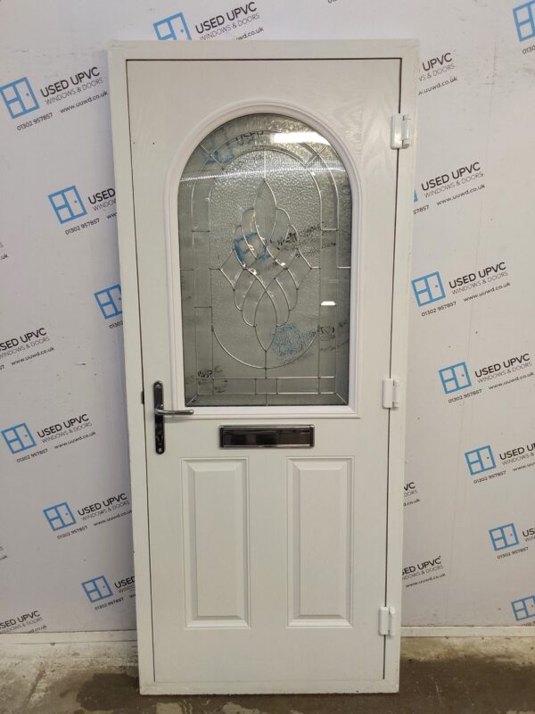 Used Black Composite Front Door 890mm x 2090mm C10D47 - Image 2