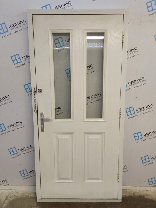 Used White Composite Door 995mm x 2110mm 0485 - Image 2