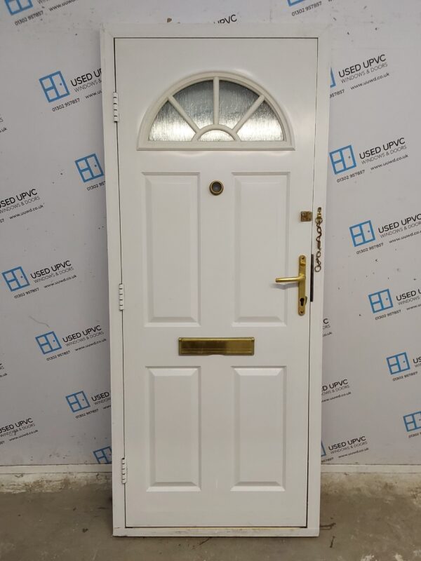 Used White Composite Front Door 855mm x 2035mm 0368 - Image 2