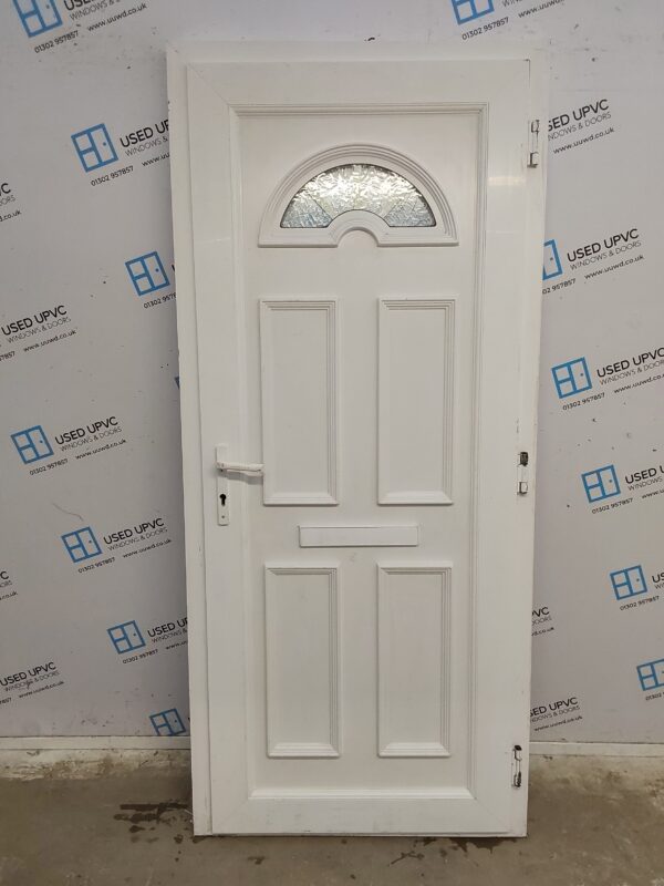 Used White Upvc Front Door 915mm x 2055mm C12D16 - Image 2