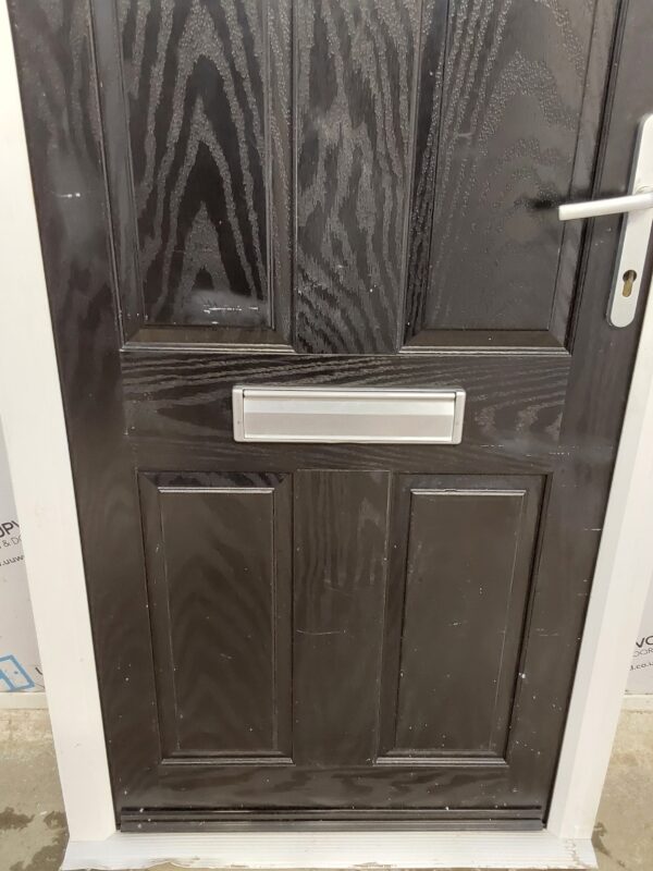 Used Black Composite Front Door 885mm x 2020mm C12D27 - Image 10