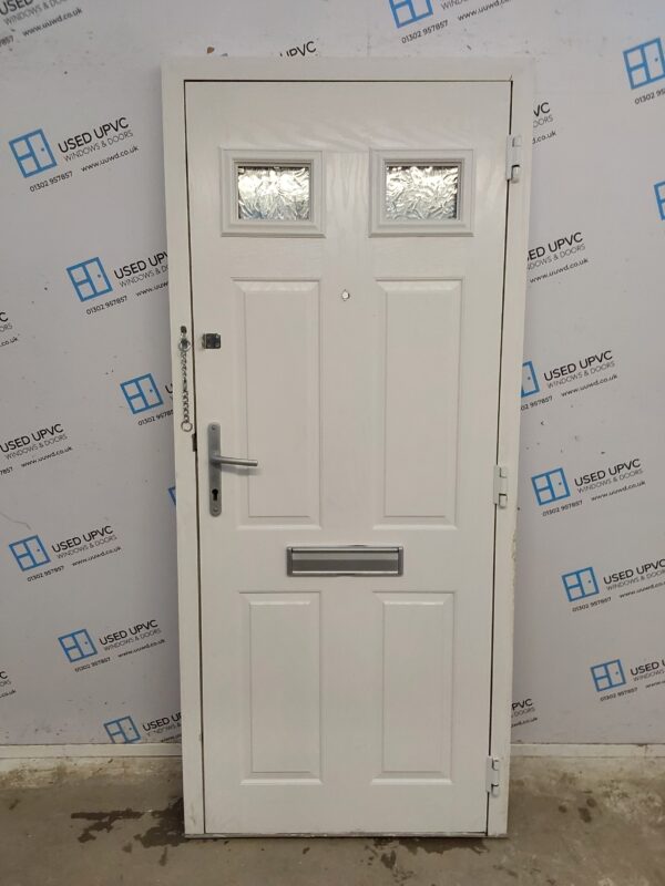 Used Black Composite Front Door 885mm x 2020mm C12D27 - Image 2