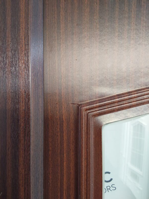 Used Woodgrain Upvc Front Door 910mm x 2065mm (Reduce To 890mm) C12D38 - Image 14