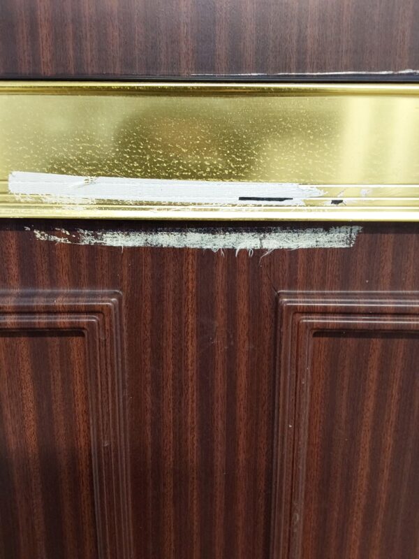 Used Woodgrain Upvc Front Door 910mm x 2065mm (Reduce To 890mm) C12D38 - Image 7