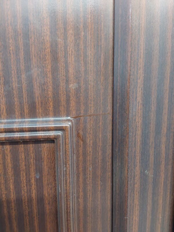 Used Woodgrain Upvc Front Door 910mm x 2065mm (Reduce To 890mm) C12D38 - Image 9