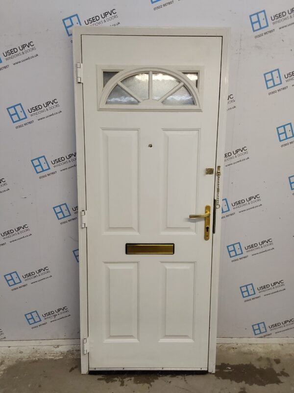 Used White Composite Front Door 870mm x 2105mm 0749 - Image 2