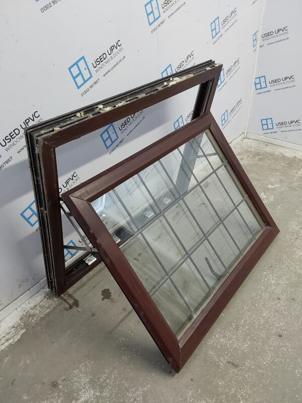 Used Rosewood Upvc Window 1060mm x 845mm C2A004 - Image 3