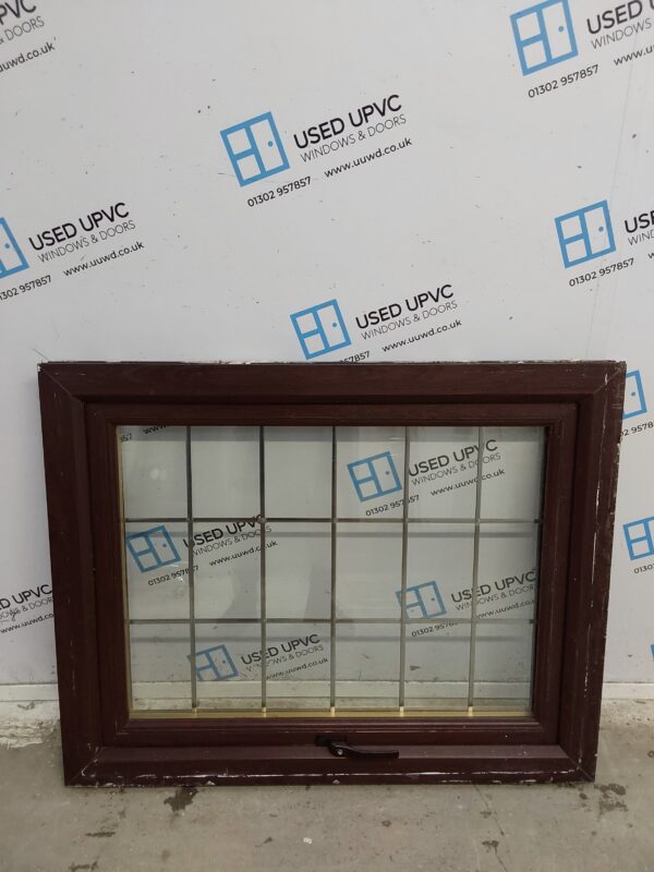 Used Rosewood Upvc Window 1060mm x 845mm C2A004 - Image 4