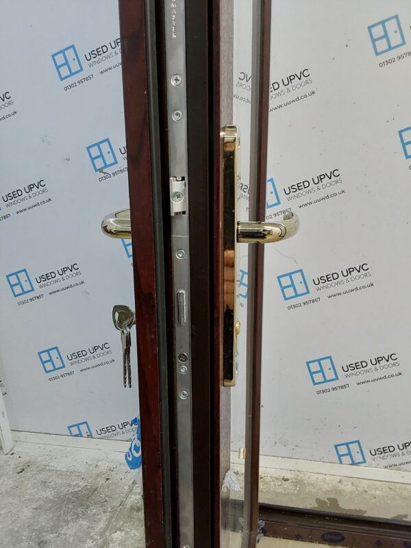 Brand New Rosewood Upvc French Doors 1620mm x 2130mm EA6 - Image 4