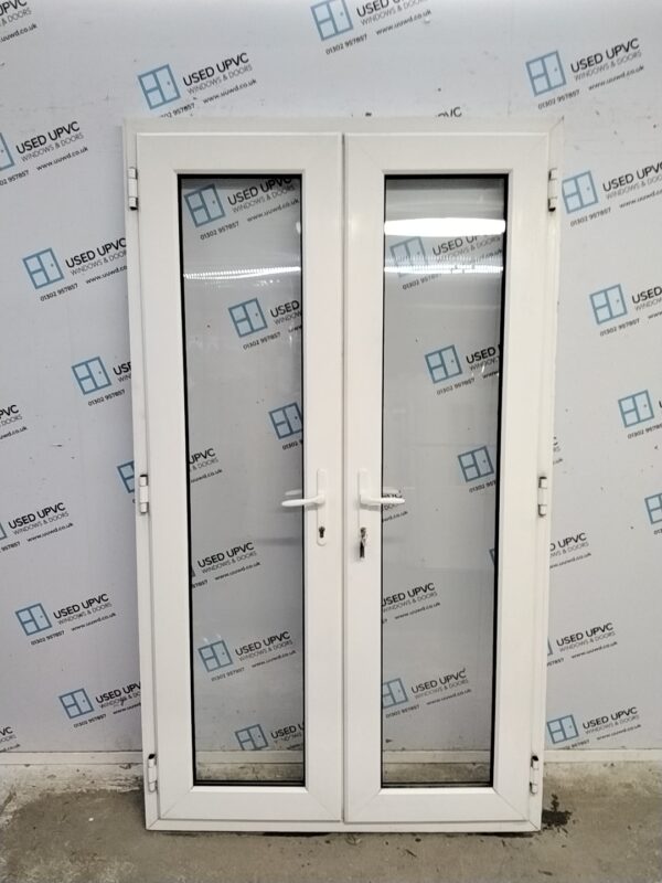 Used White Upvc French Doors 1180mm x 2035mm EA1