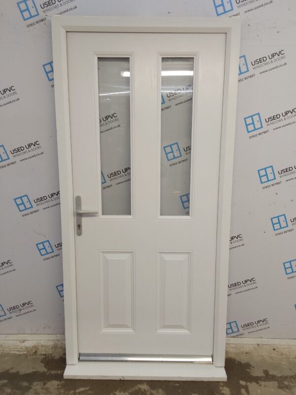 Used White Composite Door 1000mm x 2075mm C7D006