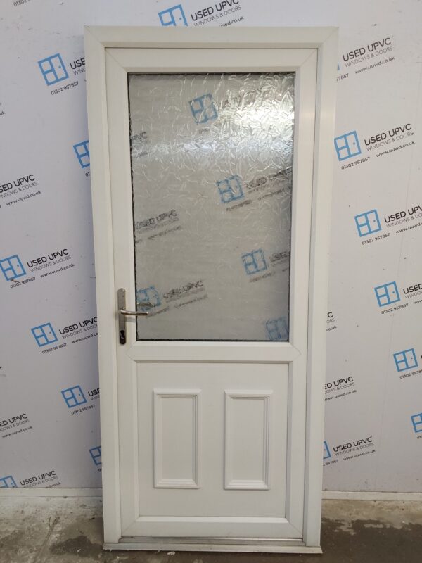 Used White Upvc Back Door 925mm x 2085mm 0770