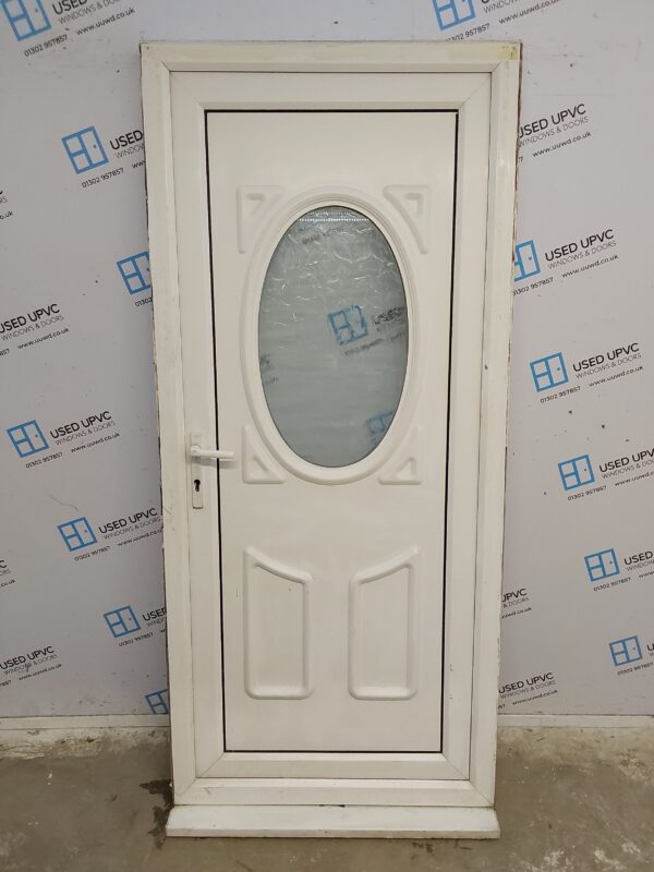 Used White Upvc Back Door 925mm x 2065mm 0455