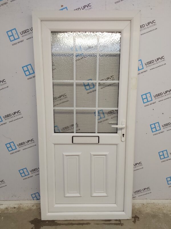 Used White Upvc Front Door 925mm x 1990mm 0364