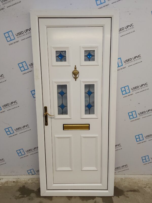 Used White Upvc Front Door 865mm x 2050mm 0183