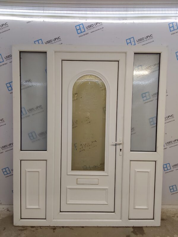 Used White Upvc Front Door And Side Panels 1750mm x 2115mm DS014