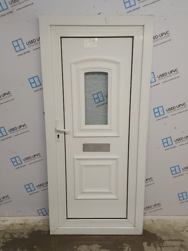 Used White Upvc Front Door 930mm x 2035mm 0828