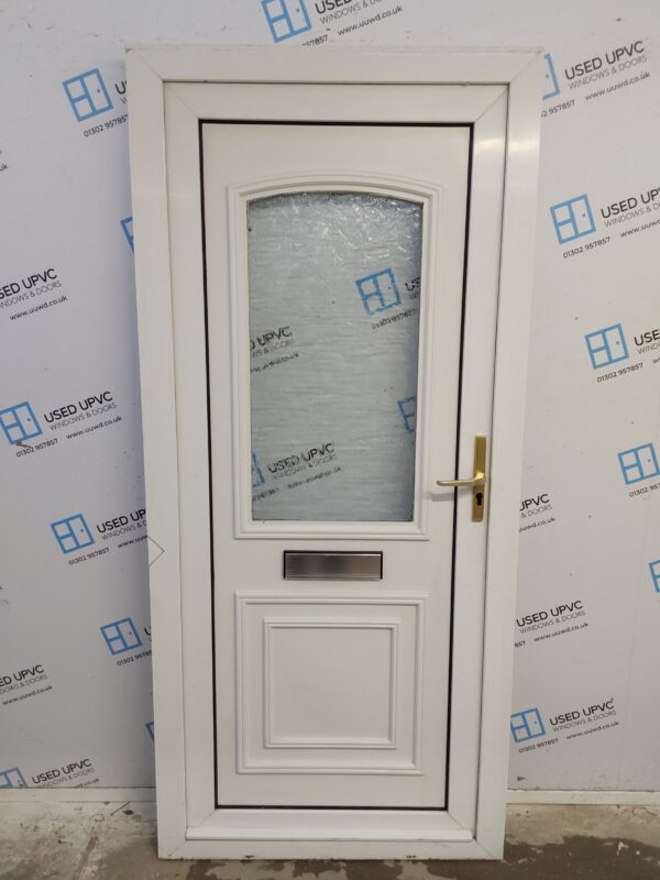 Used White Upvc Front Door 930mm x 2035mm C7D042