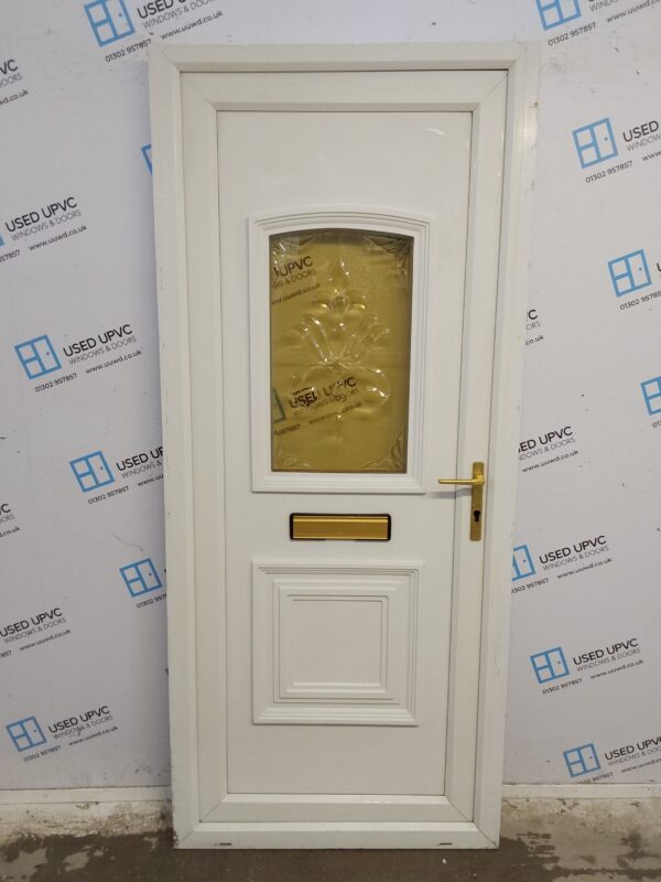 Used White Upvc Front Door 890mm x 2040mm C7D045