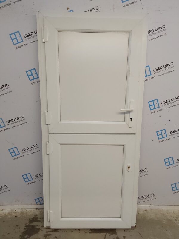 Used White Upvc Stable Door 920mm x 2010mm (Reduce To 900mm) 0565