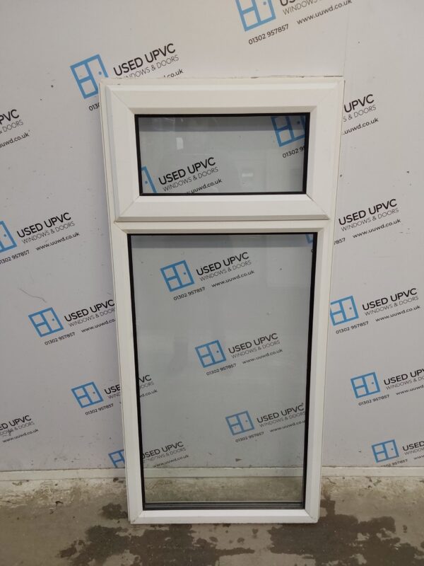 Used White Upvc Window 690mm x 1500mm W0151