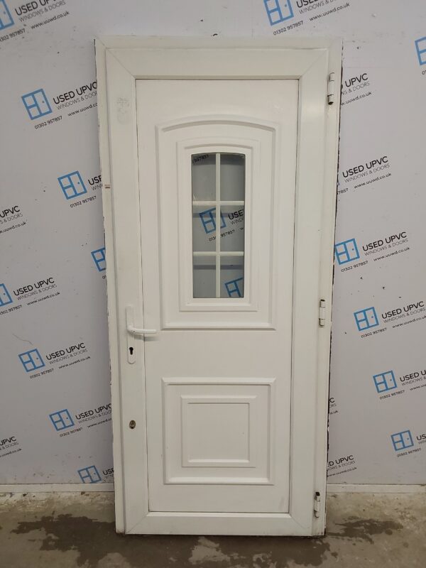 Used White Upvc Back Door (Outwards Opening) 920mm x 2050mm (Reduce To 905mm) 0735