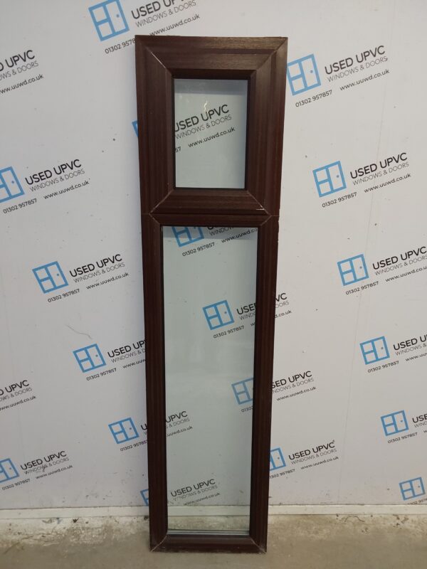 Used Woodgrain Upvc Window 435mm x 1775mm W0056