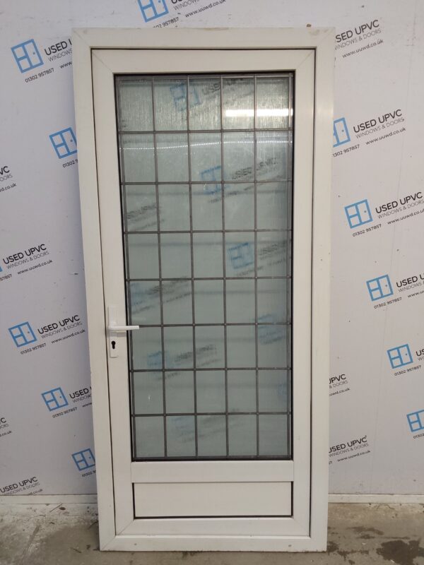 Used White Upvc Back Door 930mm x 2030mm 0353