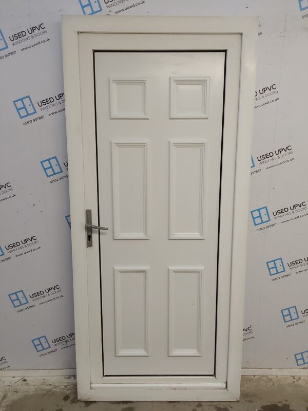 Used White Upvc Back Door 930mm x 2050mm C6041