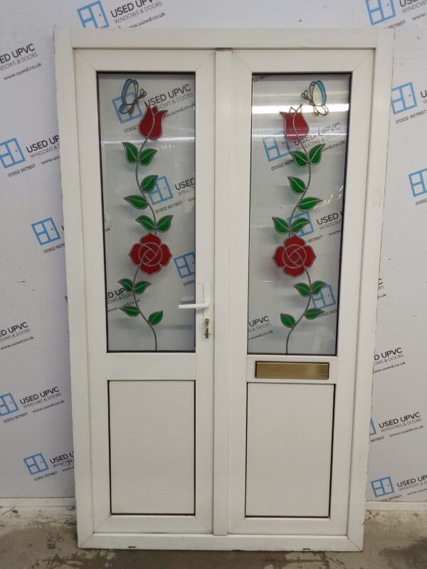 Used White Upvc French Doors 1215mm x 2070mm EA1