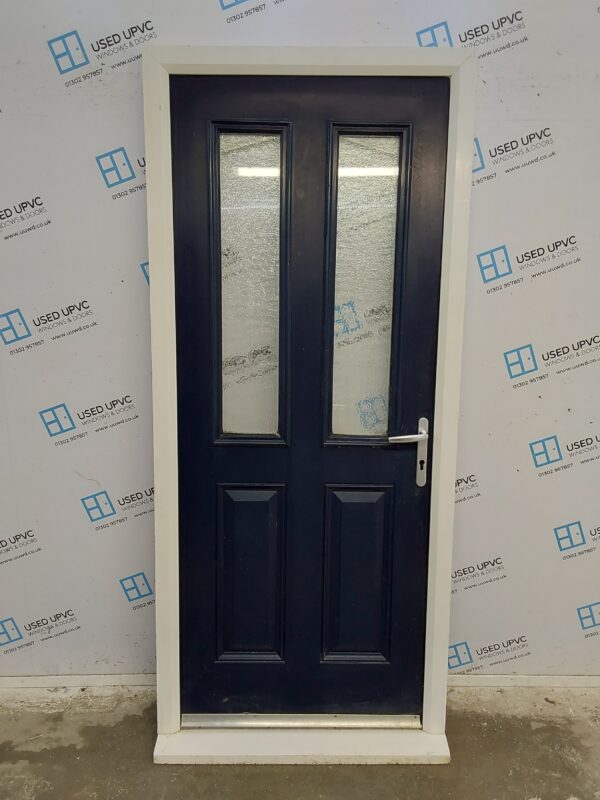 Used Dark Blue Composite Back Door 935mm x 2125mm 0458