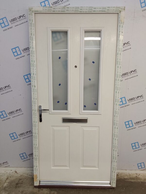 Brand New White Composite Front Door 1000mm x 2095mm ND123