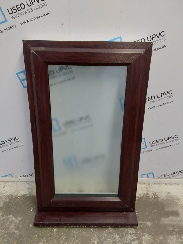 Used Rosewood Upvc Window 615mm x 1035mm C2B068